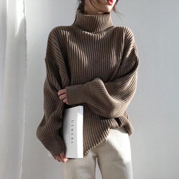 vintage thicken striped women sweaters autumn winter turtleneck pullovers jumpers female korean knitted femme 2020, White;black
vintage thicken striped women sweaters autumn winter turtleneck pullovers jumpers female korean knitted femme 2020, White;black