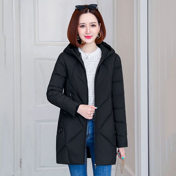 plus crack winter violated fat stand hooded long women size rits parka with ladies solid casual jacket cato xpkoq, Black 
plus crack winter violated fat stand hooded long women size rits parka with ladies solid casual jacket cato xpkoq, Black