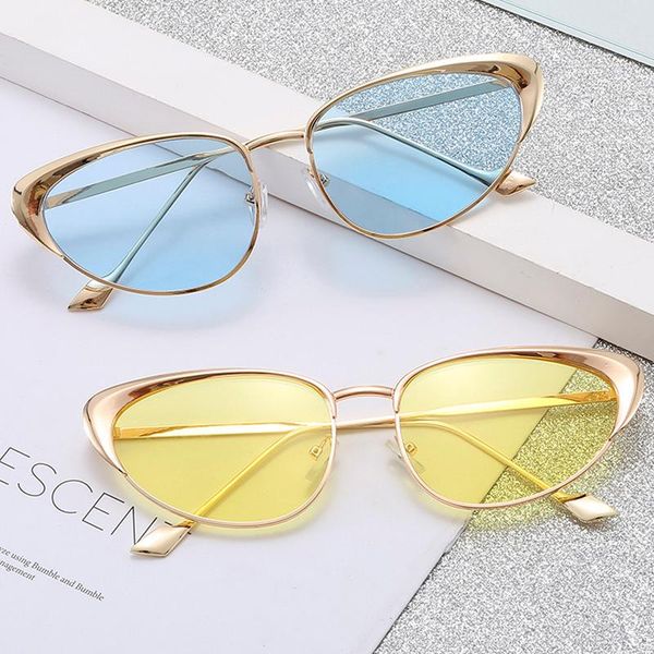 sunglasses european and american metal small box cat eye trend korean street s ladies uv400, White;black
sunglasses european and american metal small box cat eye trend korean street s ladies uv400, White;black