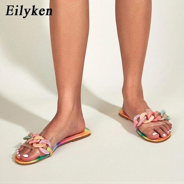 eilyken rainbow color chain decoration loafers women flats outdoor holiday beach slippers summer sandals ladies shoes casual #f85e, Black
eilyken rainbow color chain decoration loafers women flats outdoor holiday beach slippers summer sandals ladies shoes casual #f85e, Black