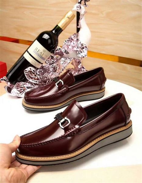 genuine leather men's branded designer shoes slugged bottom slip-on mocassin zapatos horsebit buckles dress shoes hombre driving shoes, Black
genuine leather men's branded designer shoes slugged bottom slip-on mocassin zapatos horsebit buckles dress shoes hombre driving shoes, Black