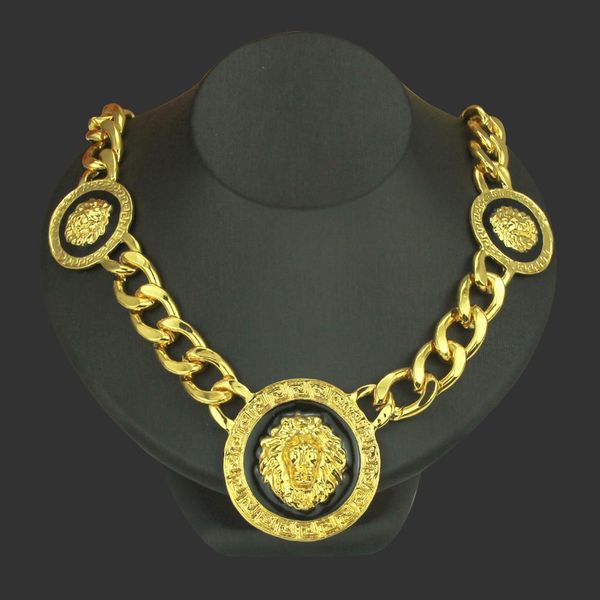 fashion domineering hip-hop alloy dripping lion head necklace men and women clavicle sweater chain 0927, Silver
fashion domineering hip-hop alloy dripping lion head necklace men and women clavicle sweater chain 0927, Silver