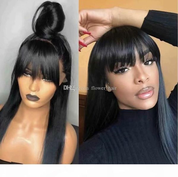 unprocessed peruvian human hair silky straight bleached knots silk full lace wigs with full bangs baby hair, Black;brown
unprocessed peruvian human hair silky straight bleached knots silk full lace wigs with full bangs baby hair, Black;brown