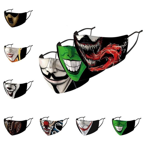 reusable clown face mask elastic ear hooks women mens funny masks pm2.5 filter changable facemask with bag halloween cartoon masks f102107, Black;white
reusable clown face mask elastic ear hooks women mens funny masks pm2.5 filter changable facemask with bag halloween cartoon masks f102107, Black;white