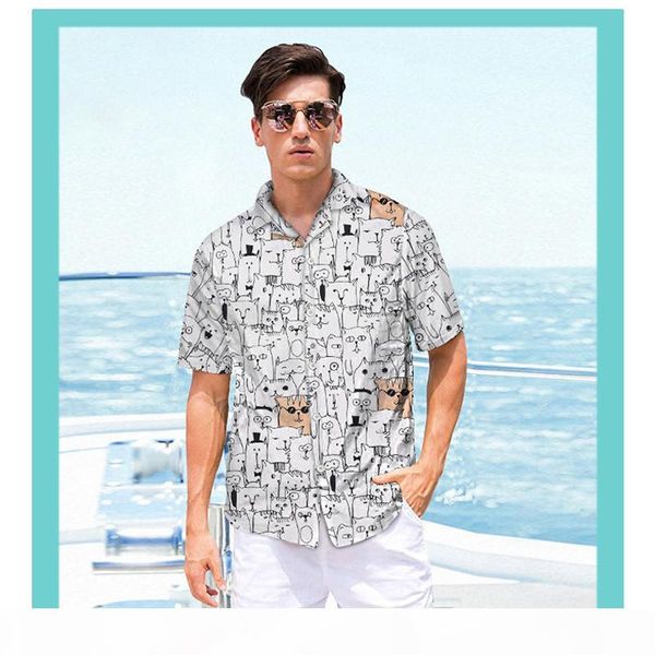 2020 печати смешного мультфильма животных мужской гавайки summer white korean рубашка casual мужской одежда с коротким рукавом для man, White;black
2020 печати смешного мультфильма животных мужской гавайки summer white korean рубашка casual мужской одежда с коротким рукавом для man, White;black