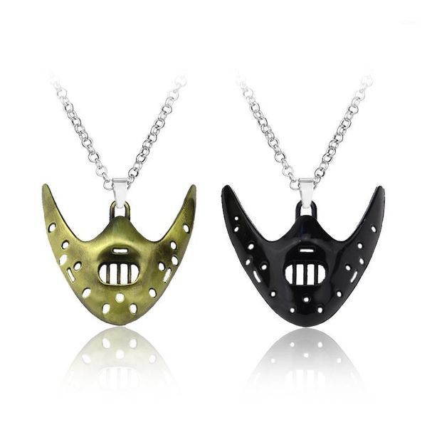 2 colors the silence of the lambs necklace mask hannibal lecter horror pendant necklaces friendship keepsake gifts jewelry1, Silver
2 colors the silence of the lambs necklace mask hannibal lecter horror pendant necklaces friendship keepsake gifts jewelry1, Silver