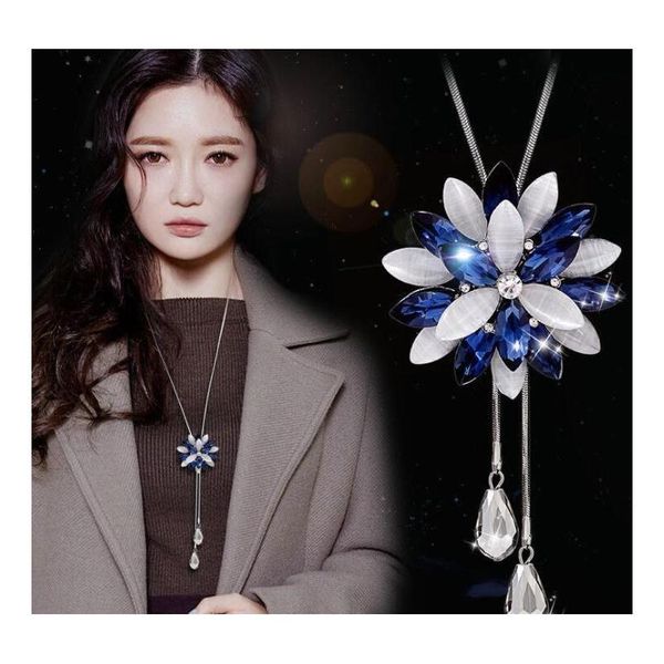 sweater chain pendants necklaces quality shine jewelry austrian crystal fashion swan star lucky flowers fox dancing wmtkwa beauty888, Silver
sweater chain pendants necklaces quality shine jewelry austrian crystal fashion swan star lucky flowers fox dancing wmtkwa beauty888, Silver
