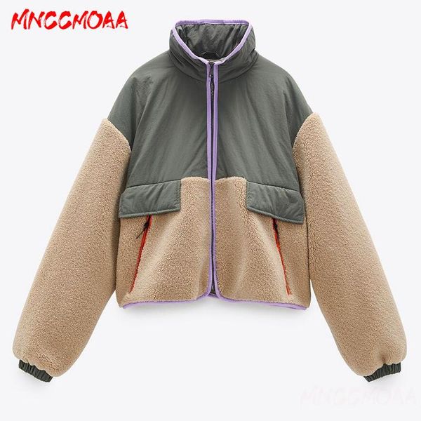 women's jackets 2021 autumn winter warm lambswool patchwork jacket coat women chic pockets short overcoats female casual loose outwear, Black;brown
women's jackets 2021 autumn winter warm lambswool patchwork jacket coat women chic pockets short overcoats female casual loose outwear, Black;brown