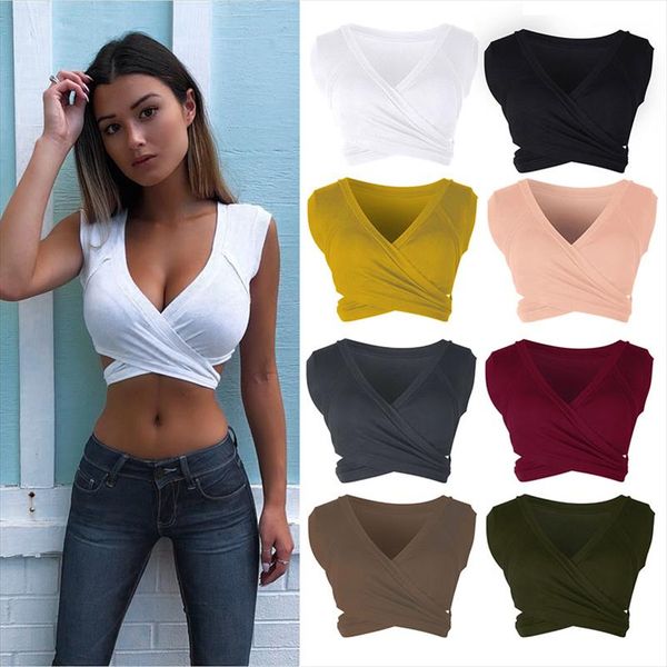 майка женщины crop tops глубокий v шеи без рукавов тонкий fit solid tops для летней fs99, White
майка женщины crop tops глубокий v шеи без рукавов тонкий fit solid tops для летней fs99, White