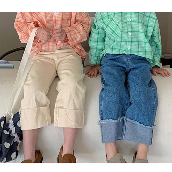 2021 spring new arrival girls fashion denim pants kids korean design trousers girl pants, Blue
2021 spring new arrival girls fashion denim pants kids korean design trousers girl pants, Blue