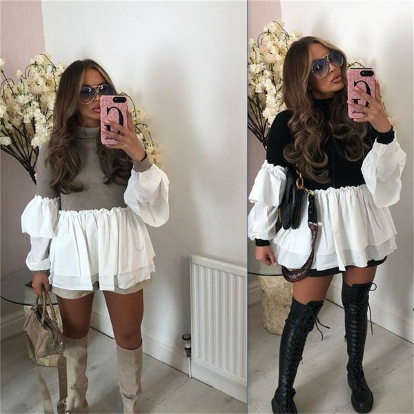women's sweaters women turtleneck sweater casual long sleeve ruffle trim patchwork knit pullover fashion leisure trendy spring autumn d, White;black
women's sweaters women turtleneck sweater casual long sleeve ruffle trim patchwork knit pullover fashion leisure trendy spring autumn d, White;black