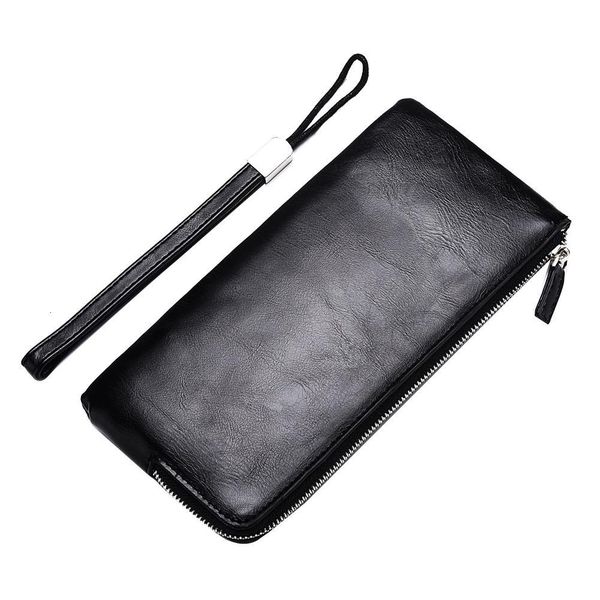men solid color faux leather long wallet card phone holder clutches purse, Red;black
men solid color faux leather long wallet card phone holder clutches purse, Red;black