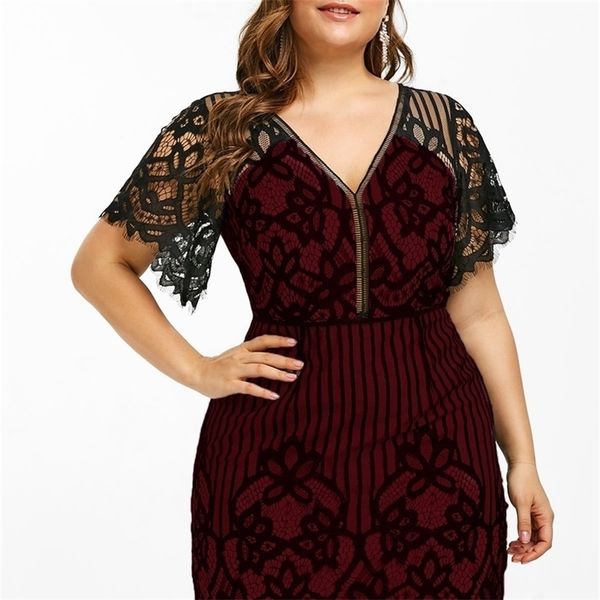 wipalo plus size lace plunge mini fitted dress bodycon summer short sleeves v-neck high waist stripe women party dress vestidos y200418, Black;pink
wipalo plus size lace plunge mini fitted dress bodycon summer short sleeves v-neck high waist stripe women party dress vestidos y200418, Black;pink