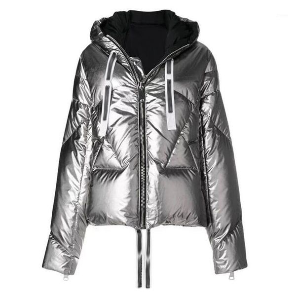 winter jacket loose sustans women cotton clothing new hooded bright surface thicken warm outwear short parka female coat1, Black
winter jacket loose sustans women cotton clothing new hooded bright surface thicken warm outwear short parka female coat1, Black
