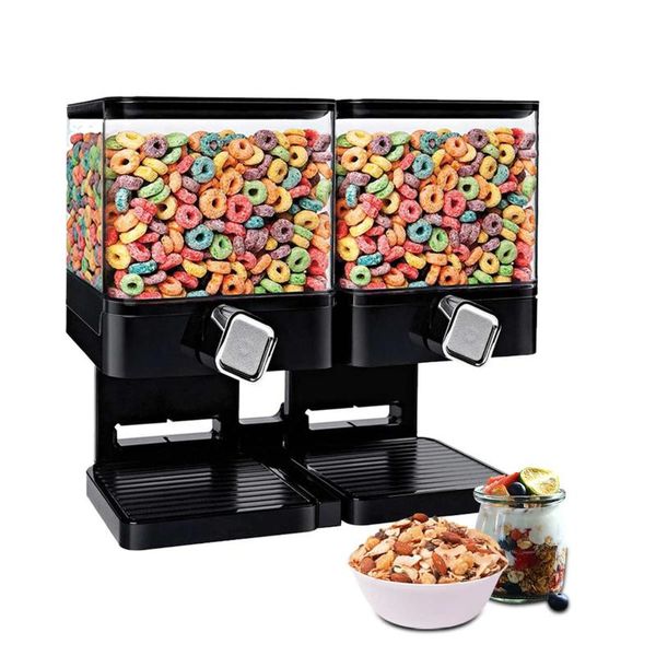 35oz multifunctional double dry cereal dispenser container larder home kitchen machine grains of various kitchen supplies
35oz multifunctional double dry cereal dispenser container larder home kitchen machine grains of various kitchen supplies
