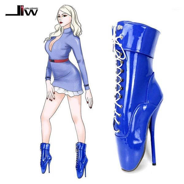 jialuowei extreme high " high spike heel pointed toe patent leather exotic fetish padlocks lockable ballet ankle boots1, Black
jialuowei extreme high " high spike heel pointed toe patent leather exotic fetish padlocks lockable ballet ankle boots1, Black