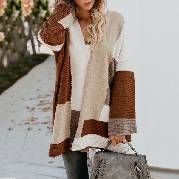 unique nature women's open front sweater color block long sleeve knitted cardigan winter oversized clothes coat outwear jacket cx200810, White;black
unique nature women's open front sweater color block long sleeve knitted cardigan winter oversized clothes coat outwear jacket cx200810, White;black