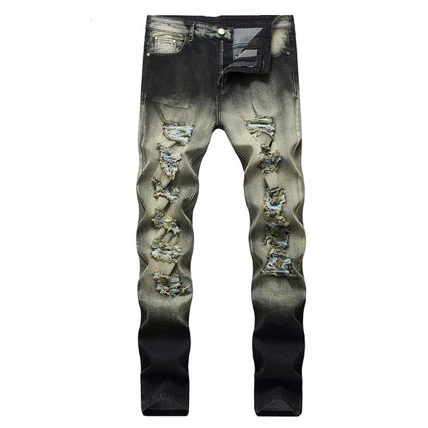 men patchwork street wear hollow printing begging cropped pants men jeans demin hole men's dropshipping ripped jeans, Blue
men patchwork street wear hollow printing begging cropped pants men jeans demin hole men's dropshipping ripped jeans, Blue