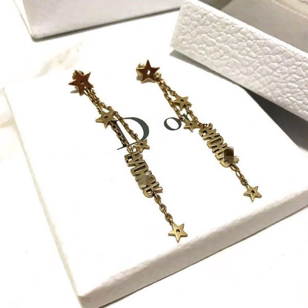 d family/di family 2020 new letter earring female classic all-match five-pointed star earring earring, White
d family/di family 2020 new letter earring female classic all-match five-pointed star earring earring, White