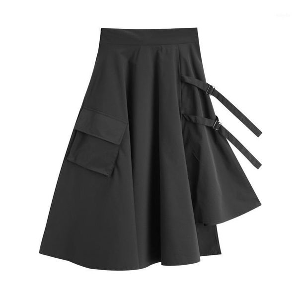 korea 2020 asymmetrical high waist pocket spliced belts spring and summer fashion women halfbody skirt female bottoms wk61501l1, Black
korea 2020 asymmetrical high waist pocket spliced belts spring and summer fashion women halfbody skirt female bottoms wk61501l1, Black