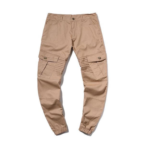 men's pants fashion pleated panel versatile slim casual leggings trousers men streetwear joggers, Black
men's pants fashion pleated panel versatile slim casual leggings trousers men streetwear joggers, Black