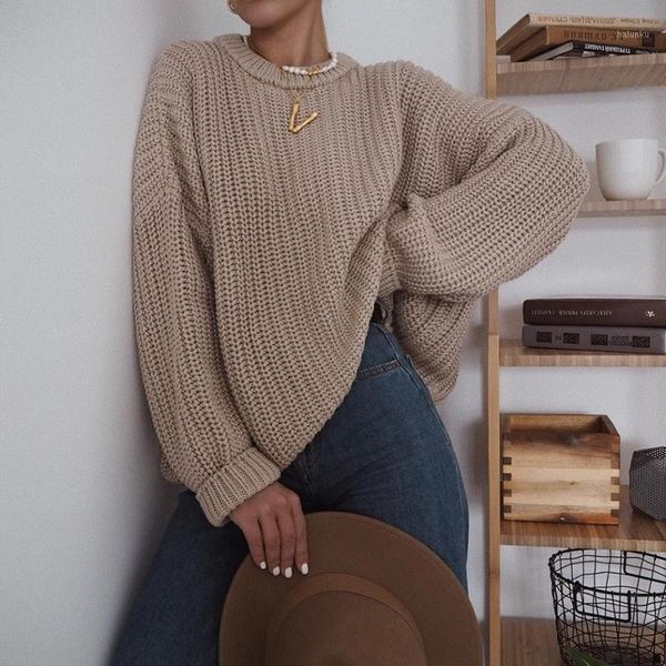 women's sweaters kalenmos elegant autumn oversized sweater women solid loose knitted long sleeve pullover female jumper cashmere1, White;black
women's sweaters kalenmos elegant autumn oversized sweater women solid loose knitted long sleeve pullover female jumper cashmere1, White;black