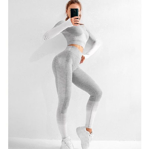 вершины crop 2pcs бесшовные спортивный костюм женщины с длинным рукавом + высокая талия живот control спорт леггинсы фитнес йога установить, White;red
вершины crop 2pcs бесшовные спортивный костюм женщины с длинным рукавом + высокая талия живот control спорт леггинсы фитнес йога установить, White;red