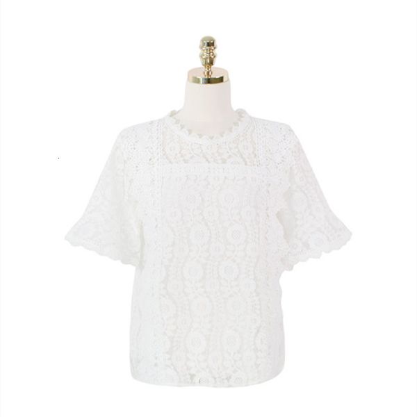 2021 new sweet knit women's shirts solid the-neck lace sharp crochet hollow out half sleeve female blouse spring 9xxz, White
2021 new sweet knit women's shirts solid the-neck lace sharp crochet hollow out half sleeve female blouse spring 9xxz, White