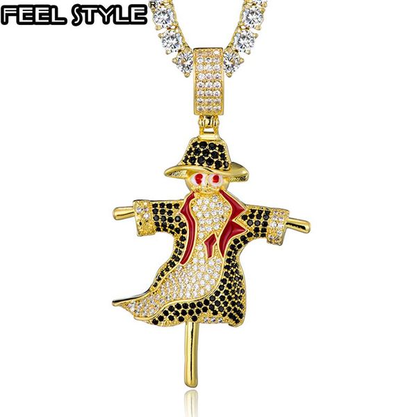 hip hop bling пугало iced out bling кубический циркон ожерелье для мужчин ювелирных изделий шарма тенниса цепи, Silver
hip hop bling пугало iced out bling кубический циркон ожерелье для мужчин ювелирных изделий шарма тенниса цепи, Silver