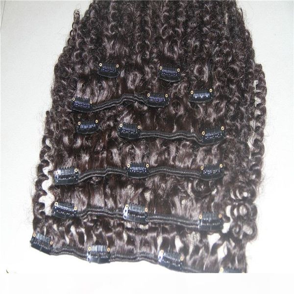 dark brown color brazilian afro kinky curly clip in human hair extensions 8 pcs set 100g 10-30 inchs brazilian virgin hair extensions, Black
dark brown color brazilian afro kinky curly clip in human hair extensions 8 pcs set 100g 10-30 inchs brazilian virgin hair extensions, Black