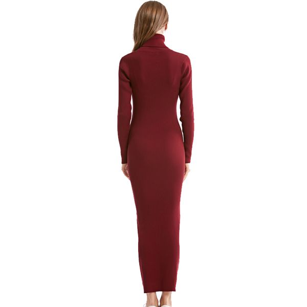 new fashion women party dress knit style long sleeve turtleneck winter maxi dress slim work wear office dress vestidos 201102, Black;gray
new fashion women party dress knit style long sleeve turtleneck winter maxi dress slim work wear office dress vestidos 201102, Black;gray