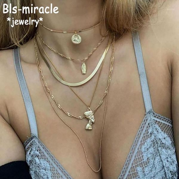 boho vintage gold silver color necklaces for women maria pharaoh head pendant necklace multilayer female jewelry valentine gift1
boho vintage gold silver color necklaces for women maria pharaoh head pendant necklace multilayer female jewelry valentine gift1