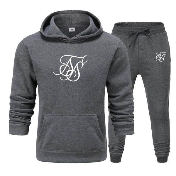 winter men siksilk brand fashion sportswear set cotton men gyms casual sportswear tide brand embroidered jogging suit set, Gray
winter men siksilk brand fashion sportswear set cotton men gyms casual sportswear tide brand embroidered jogging suit set, Gray