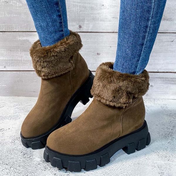 sarairis brand new platform tire sole slip on keep warm plush snow boot leisure chic stylish winter shoes boots women, Black
sarairis brand new platform tire sole slip on keep warm plush snow boot leisure chic stylish winter shoes boots women, Black