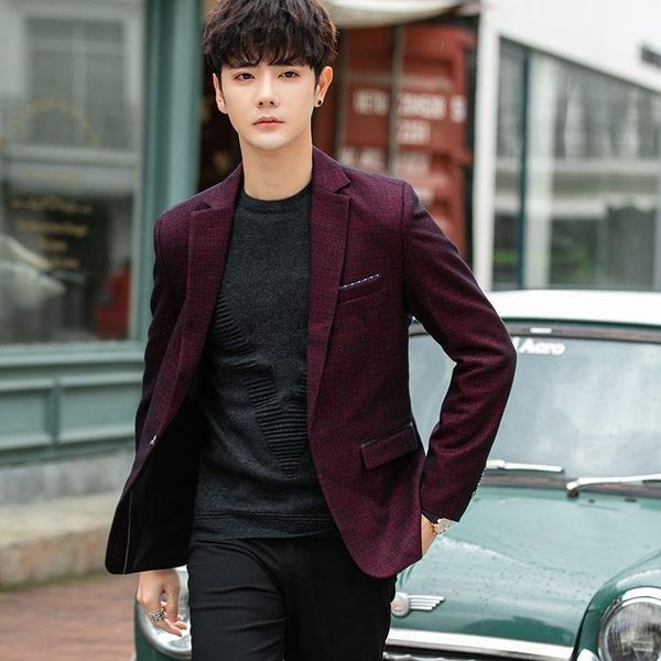 mens blazer 2020 new men's casual young men's suit jacket plaid slim business casual mens suits blazers1, White;black
mens blazer 2020 new men's casual young men's suit jacket plaid slim business casual mens suits blazers1, White;black