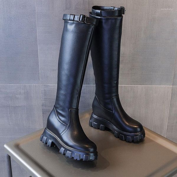 women knee high boots women leather long boot platform heel autumn winter side zipper fashion lady shoes handmade knight boots1, Black
women knee high boots women leather long boot platform heel autumn winter side zipper fashion lady shoes handmade knight boots1, Black