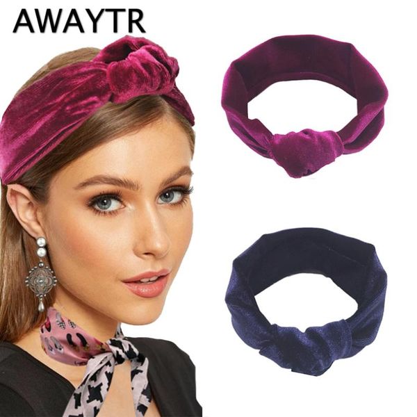 awaytr winter women velvet headband knoted elastic hair bands soft solid girls hair accessories twisted knoheadwrap
awaytr winter women velvet headband knoted elastic hair bands soft solid girls hair accessories twisted knoheadwrap
