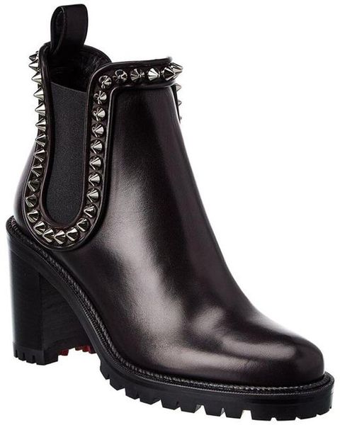 elegant capahutta boot women's ankle boots lug sole lady red bottom boot fashion rivet western booty round toe black leather bottines
elegant capahutta boot women's ankle boots lug sole lady red bottom boot fashion rivet western booty round toe black leather bottines