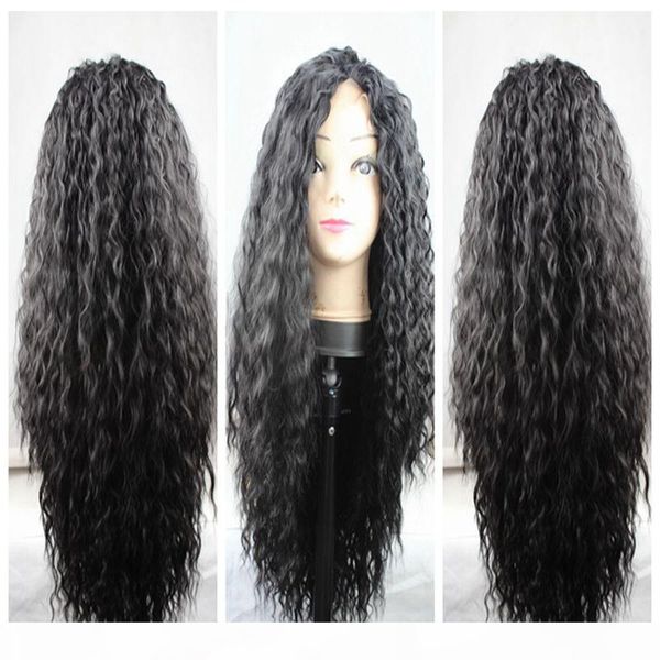 charming natural soft black brown long kinky curly synthetic wigs heat resistant gluelese lace front full lace wigs for black women
charming natural soft black brown long kinky curly synthetic wigs heat resistant gluelese lace front full lace wigs for black women