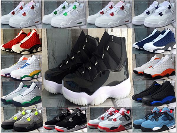 2020 new 4s 13s mens basketball shoes fire red neoc bred blueblack blackpurple whiteyellow whitegreen 11s blackrilver sneakers shoes 40-47
2020 new 4s 13s mens basketball shoes fire red neoc bred blueblack blackpurple whiteyellow whitegreen 11s blackrilver sneakers shoes 40-47