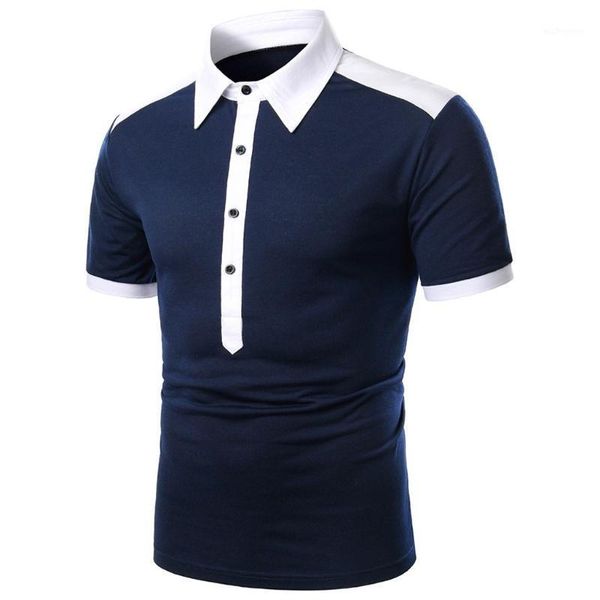 men's polos men short sleeve shirt contrast color clothing summer streetwear casual fashion 6.101, White;black
men's polos men short sleeve shirt contrast color clothing summer streetwear casual fashion 6.101, White;black
