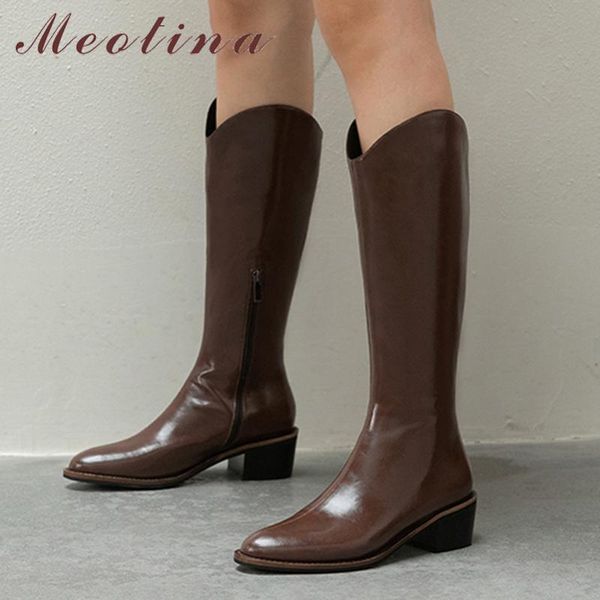 boots meotina western women shoes real leather high heel long thick heels zipper knee autumn winter black 33-40
boots meotina western women shoes real leather high heel long thick heels zipper knee autumn winter black 33-40