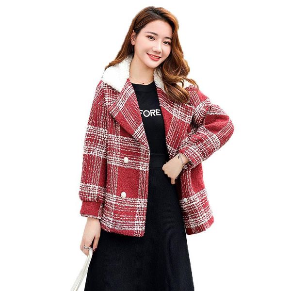 new women wool coat autumn winter fashion elegant plaid slim woolen outerwear female casual short add cotton wool jackets r602, Black
new women wool coat autumn winter fashion elegant plaid slim woolen outerwear female casual short add cotton wool jackets r602, Black