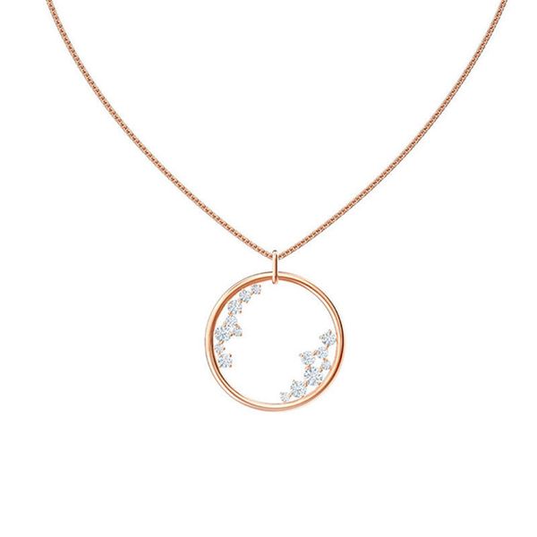 shi european and american minimalist crystal rose gold ring hollow circle pendant necklace stars dotted chain clavicle female, Silver
shi european and american minimalist crystal rose gold ring hollow circle pendant necklace stars dotted chain clavicle female, Silver
