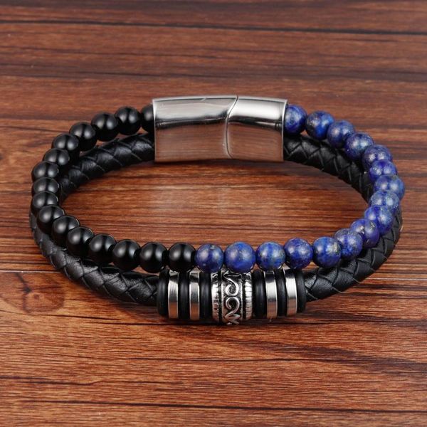 charm bracelets natural stone beads titanium steel bracelet genuine leather woven stainless multi-layer, Golden;silver
charm bracelets natural stone beads titanium steel bracelet genuine leather woven stainless multi-layer, Golden;silver
