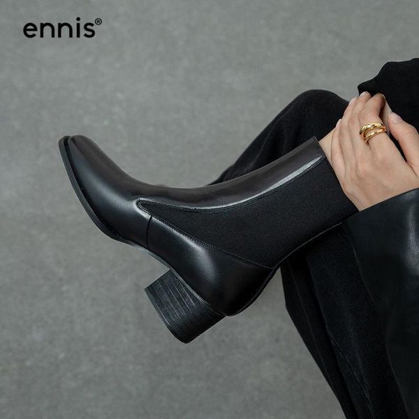 ennis black ankle boots square toe women boots mid heel shoes elastic slip on autumn winter genuine leather fashion a0023
ennis black ankle boots square toe women boots mid heel shoes elastic slip on autumn winter genuine leather fashion a0023