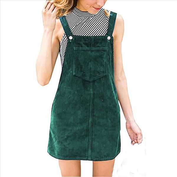 stylish bar women pockets sleeveless strap mini dress corduroy straight suspender mini bib overall pinafore casual pocket dress, Black;gray
stylish bar women pockets sleeveless strap mini dress corduroy straight suspender mini bib overall pinafore casual pocket dress, Black;gray