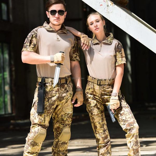 hunting sets tactical camouflage uniform short sleeve summer cs wargame training clothes shooting paintball clothing, Camo
hunting sets tactical camouflage uniform short sleeve summer cs wargame training clothes shooting paintball clothing, Camo