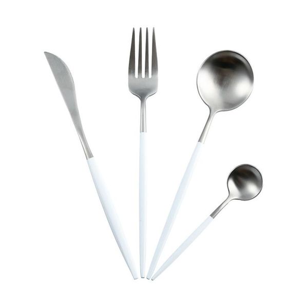 white silver stainless steel cutlery set knife spoon fork kitchen tableware steak cutlery home dinnerware upscale dinner bbypou
white silver stainless steel cutlery set knife spoon fork kitchen tableware steak cutlery home dinnerware upscale dinner bbypou
