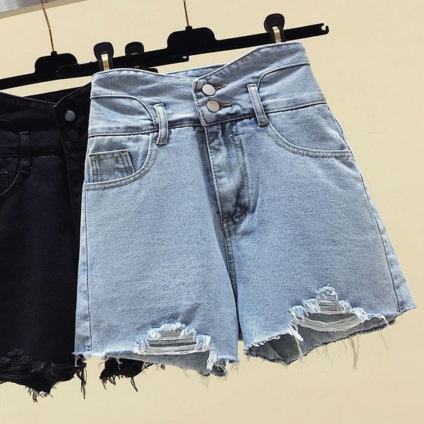 women's jeans high waist shorts female summer han edition joker show thin loose wide-legged pants of casual a word, Blue
women's jeans high waist shorts female summer han edition joker show thin loose wide-legged pants of casual a word, Blue